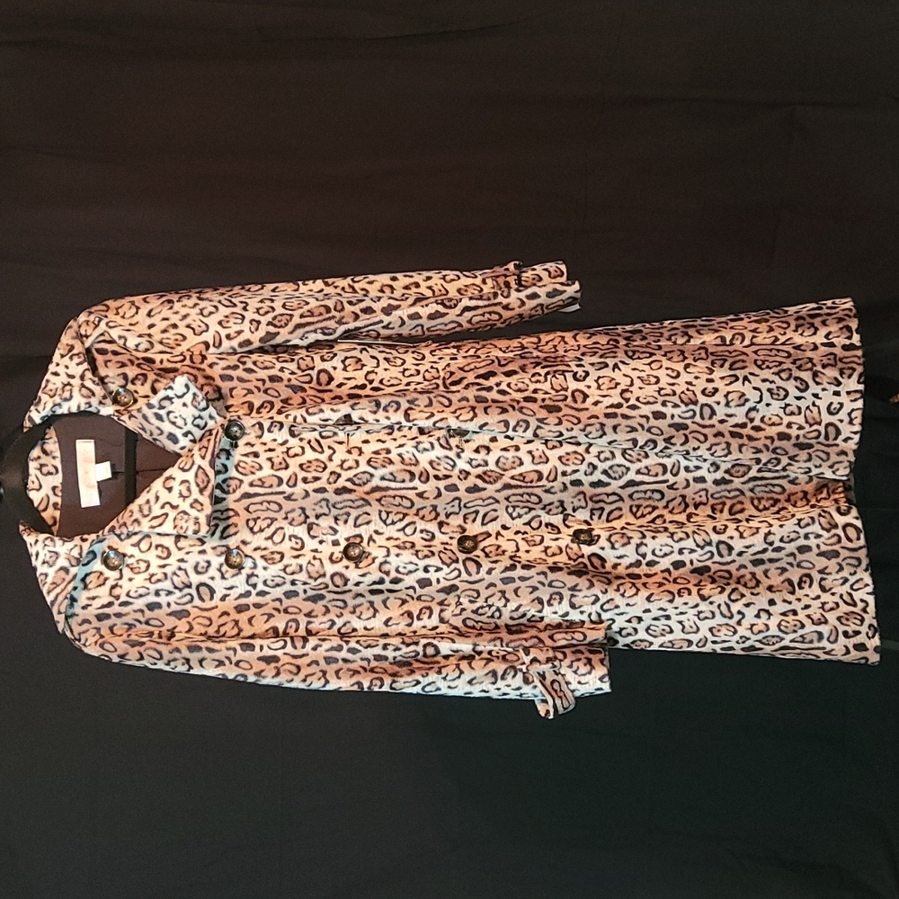 Leopard Pea Coat